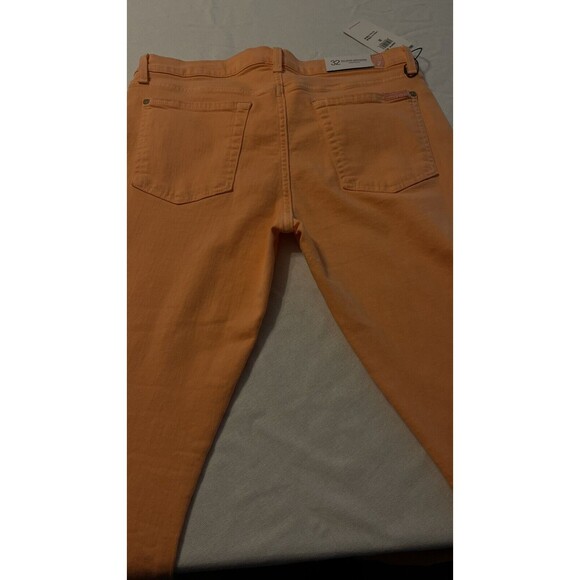 7 For All Mankind The Ankle Gwenevere Skinny Melon Womens Jeans Size 32 NWT $199 - Picture 7 of 12